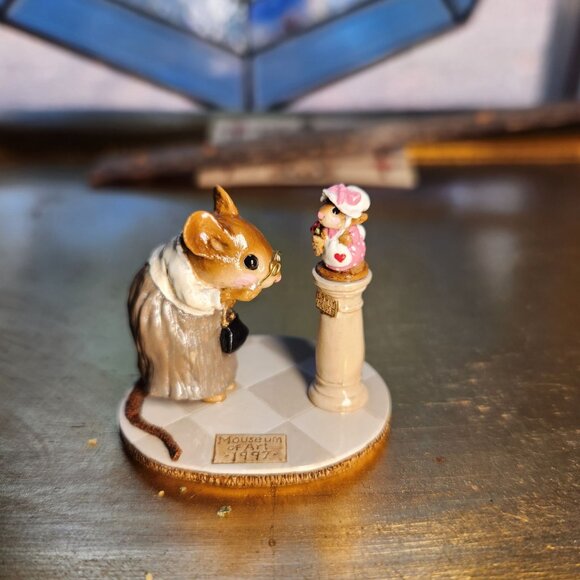 Wee Forest Folk LTD-05 Mouseum Of Art 1997 Limited Edition Signed Figurine Whims
